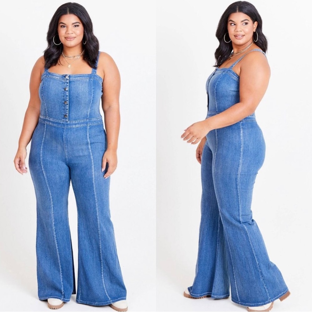 Arula Alterd State Jenna Overall Denim Jumpsuit Size B NWT 18 20